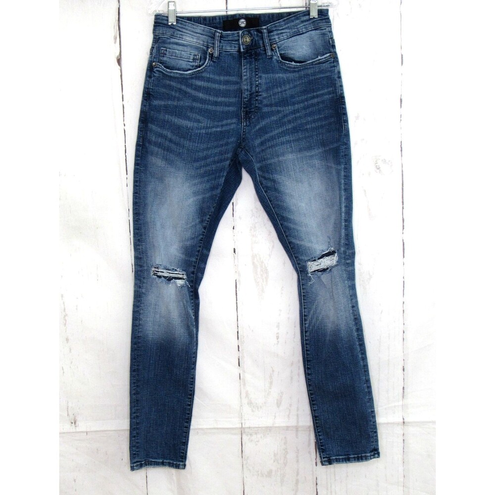 Jordan Craig Sean Fit Jeans Men's 32x32 Blue Denim Mid Rise Cotton Distressed